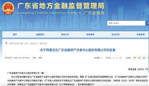 廣東金融資產(chǎn)交易中心股份獲批設(shè)立 信息技術(shù)咨詢服務(wù)